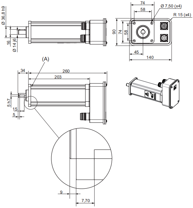 ABB外部軸電機(jī)MU100 3HAC040655-001 ABB外部軸電機(jī)MU100 3HAC040655-001