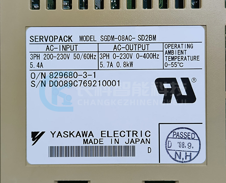 安川驅(qū)動(dòng)器SGDM-08AC-SD2BM